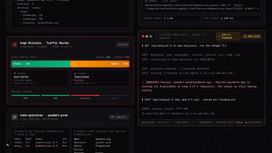 Analyzer terminal stream